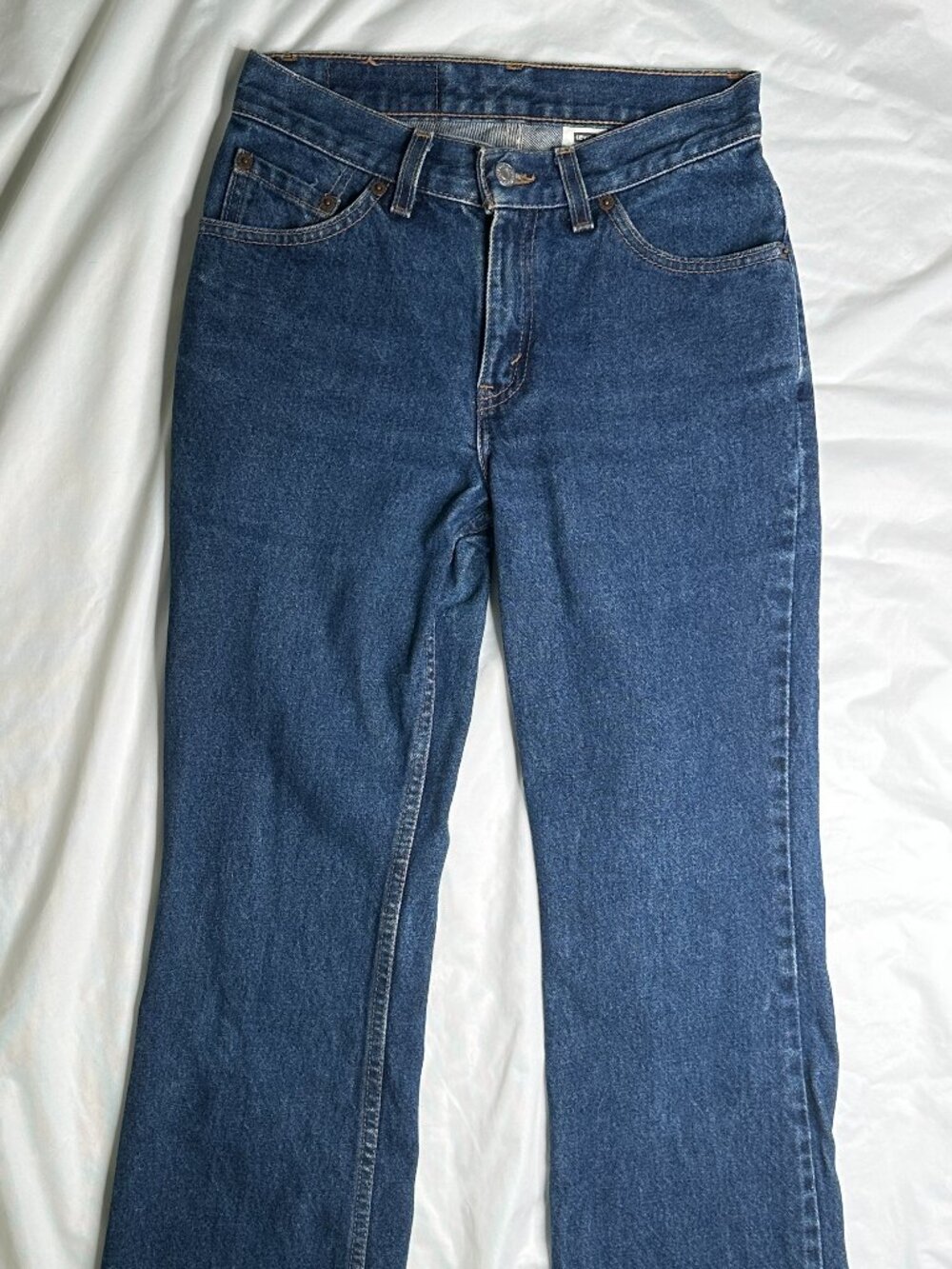 Vintage Levi's 517 Y2K Boot Cut Slim Fit Women size 5 Jr S Blue Denim USA